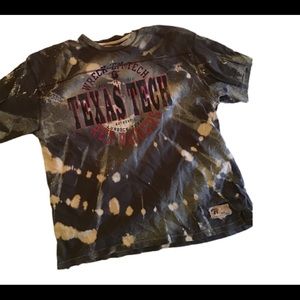 Texas Tech Reverse Tie Dye Vintage Grunge T-shirt